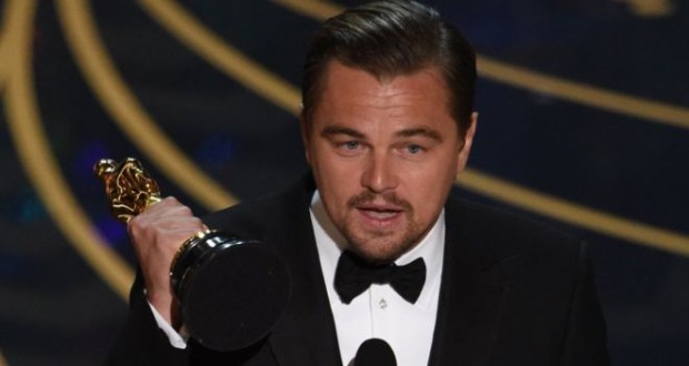 Best Actor DiCaprio also sets a new Twitter record