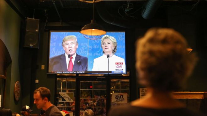 US election: 71.6m watch final Trump and Clinton debate on TV in the US
