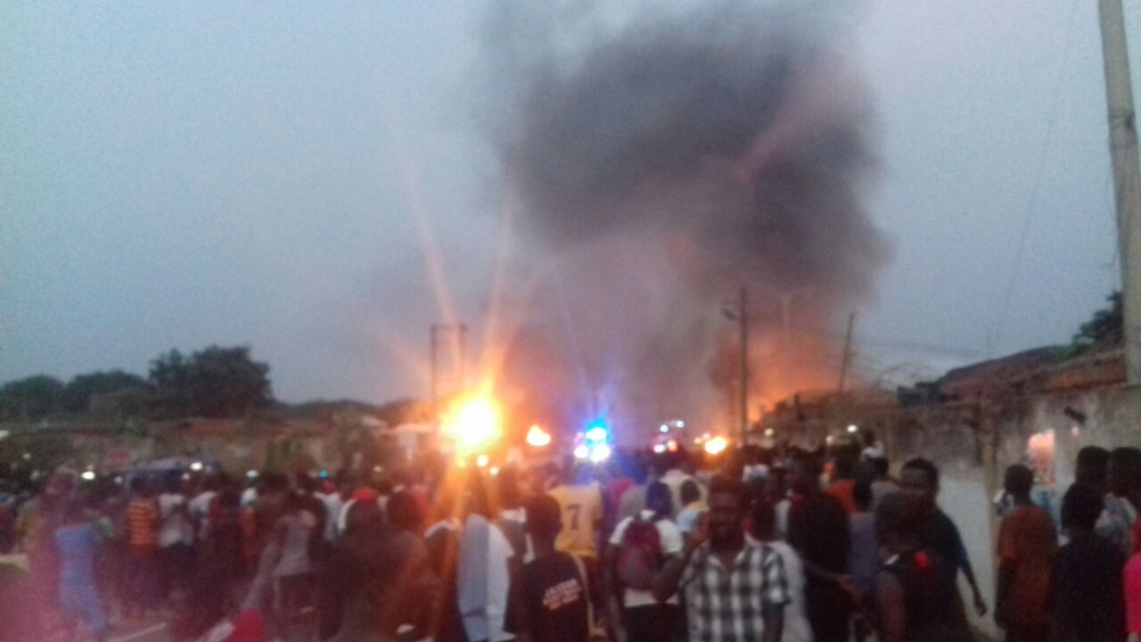 Fire alert: Gas station at Labadi explodes [Photos]