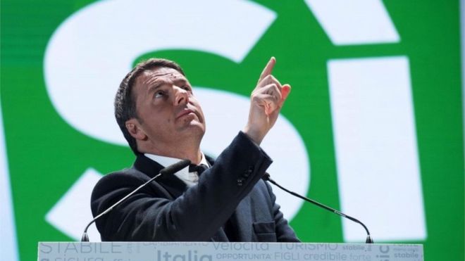 Italians vote on future of PM Renzi