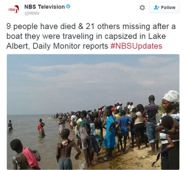 Uganda: 30 drown after boat carrying football team capsizes on Lake Albert