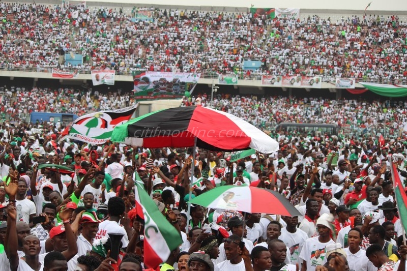 Thousands of supporters gather for NDC’s final rally [Photos]