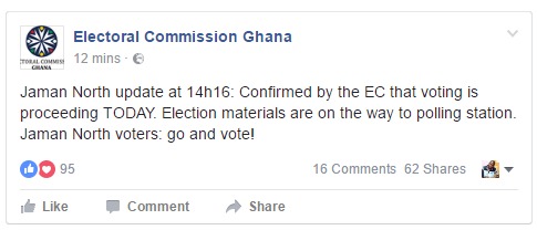 Proceed With Voting In Jaman North – EC Orders