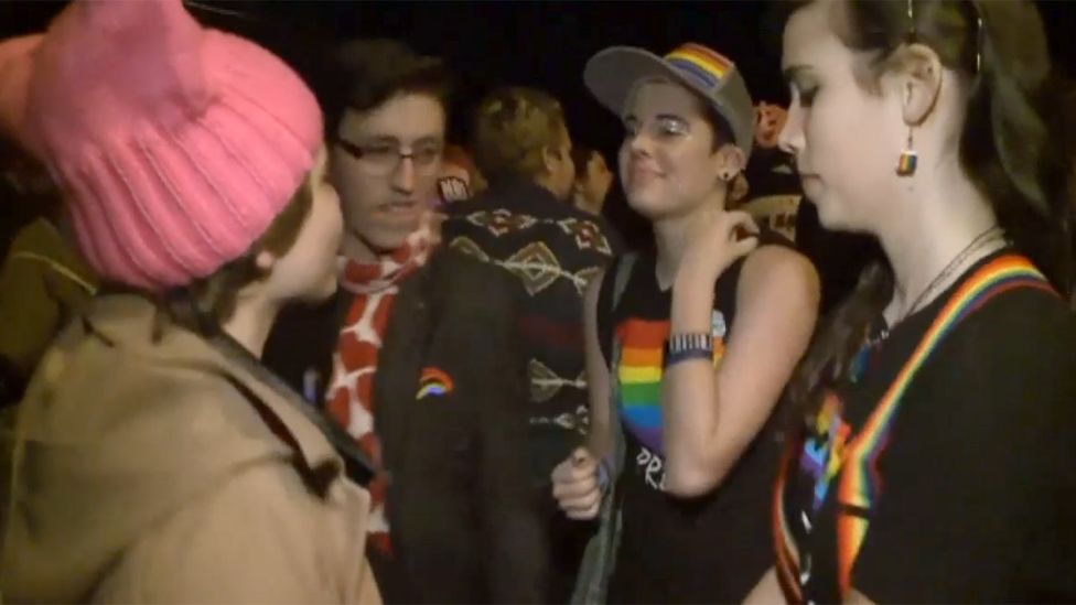 LGBT dance party staged outside incoming US vice-president’s house