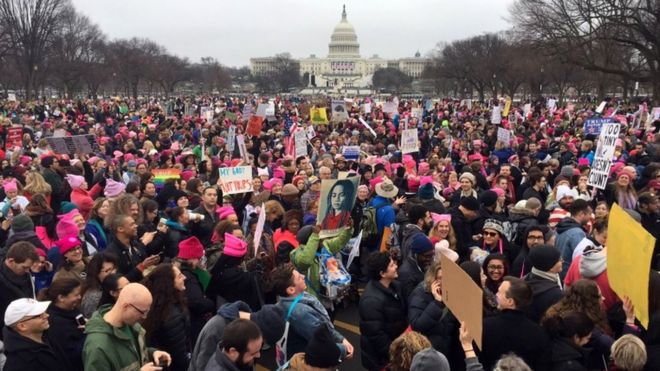 Donald Trump protests: Washington leads global rallies