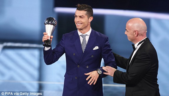Ronaldo beats Messi, Griezmann to win maiden Best FIFA award