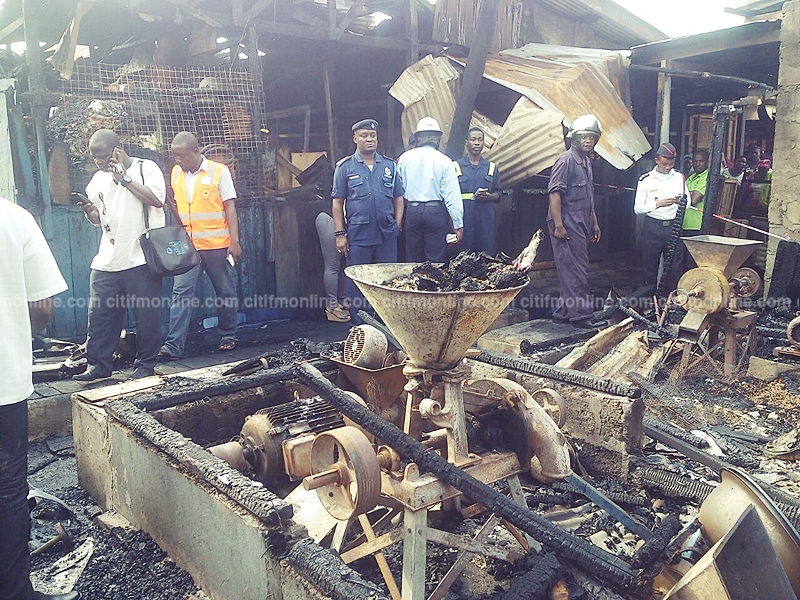 Shops, GHc50,000 worth of goods destroyed in Sekondi Market fire