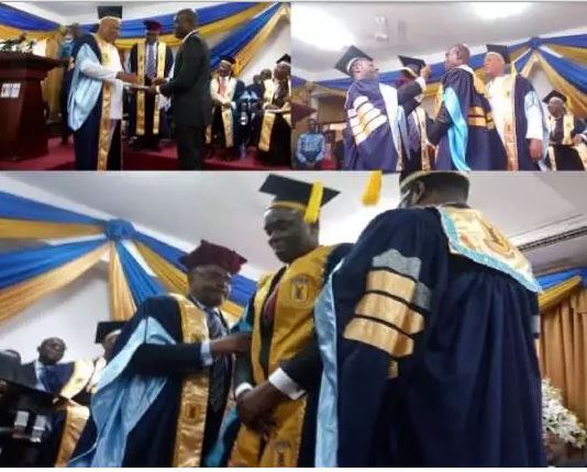 Professor Amartey inducted as Second Vice Chancellor of UPSA