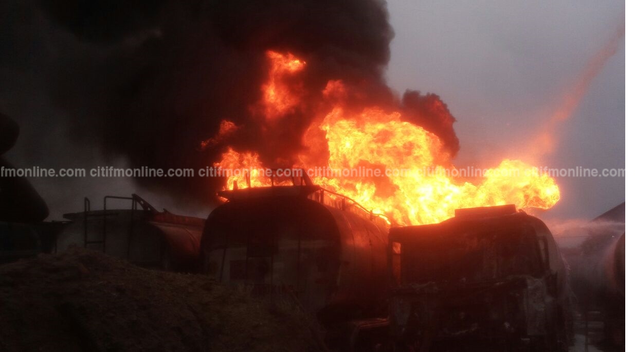 3 escape death from fuel tanker fire