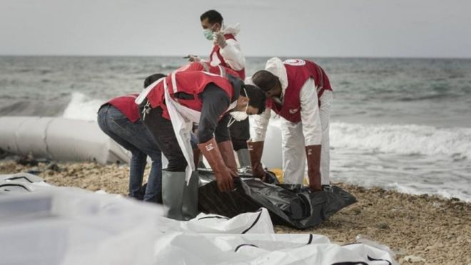 Dozens of migrants drown off Libya
