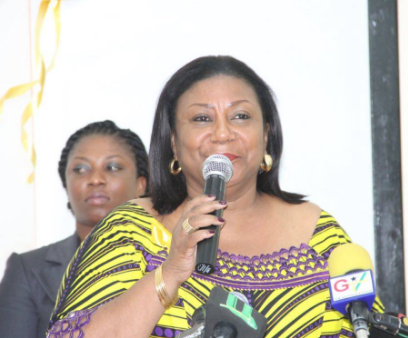 First lady cuts sod for construction of cancer children hostel