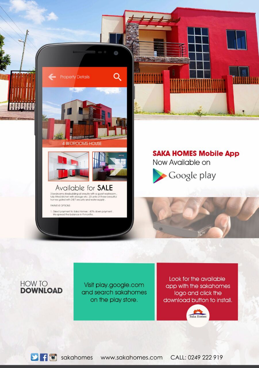 Saka Homes launches Mobile App