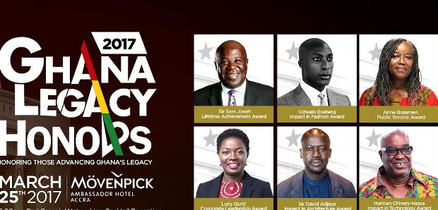 Sam Jonah, Ozwald Boateng others to be awarded at Ghana Legacy honors