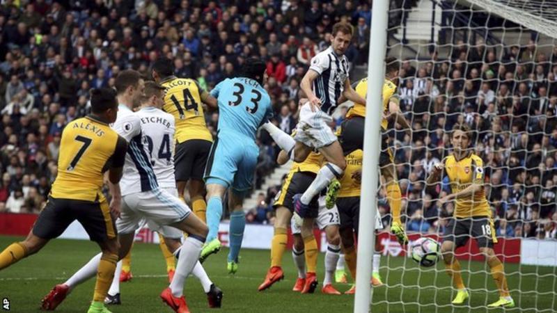West Brom 3-1 Arsenal: Dawson brace dents Gunners’ top-four hopes