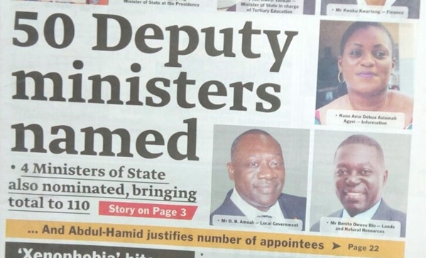 Newspaper headlines: Thursday, March 16, 2017