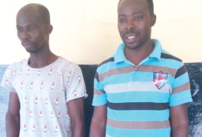Two men arrested for online fraud