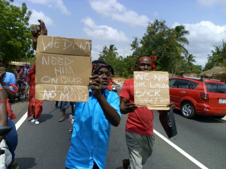 2 Volta communities protest against Indian salt mining firm    