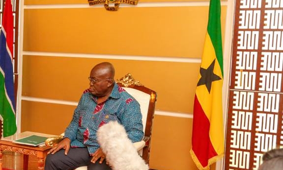 Protocol gaffe: Ghana flag turned upside down during Barrow’s visit