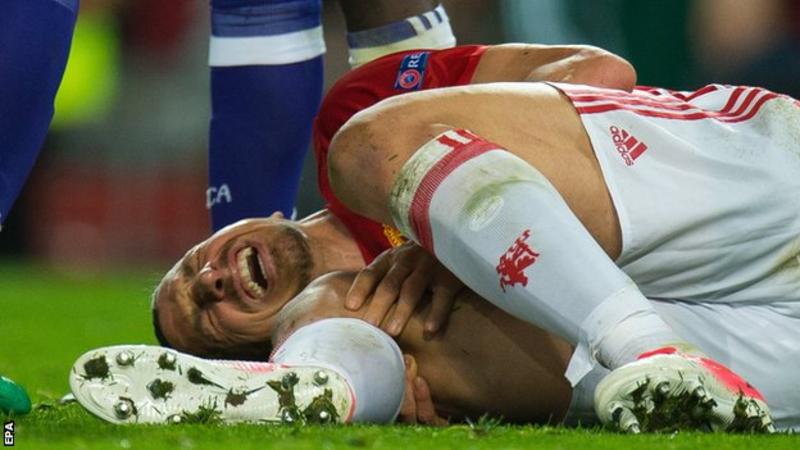 Man Utd: Zlatan, Marcos Rojo suffer cruciate knee-ligament injuries