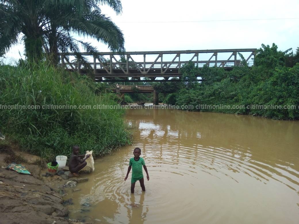 W/R: Ewusiejo community surviving with galamsey-polluted River [Photos]