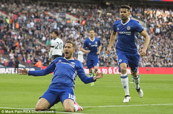 Chelsea into FA Cup final after win over Spurs at Wembley [Photos]