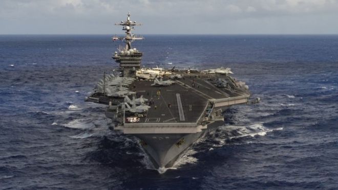 US warships deployed to Korean peninsula