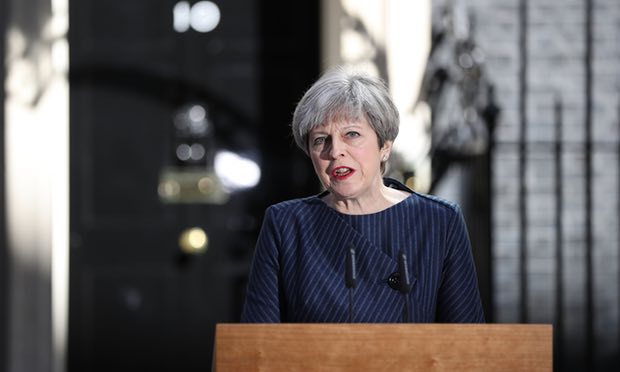 Theresa May calls UK general election for 8 June
