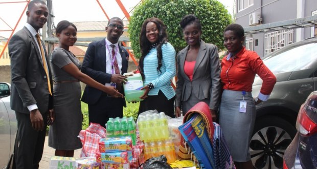 Staff of Wapic Insurance support Easter Orphan project