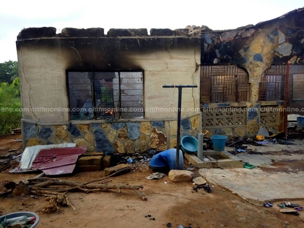 Fire guts Somanya home, GHc 10,000 reportedly lost [Photos]