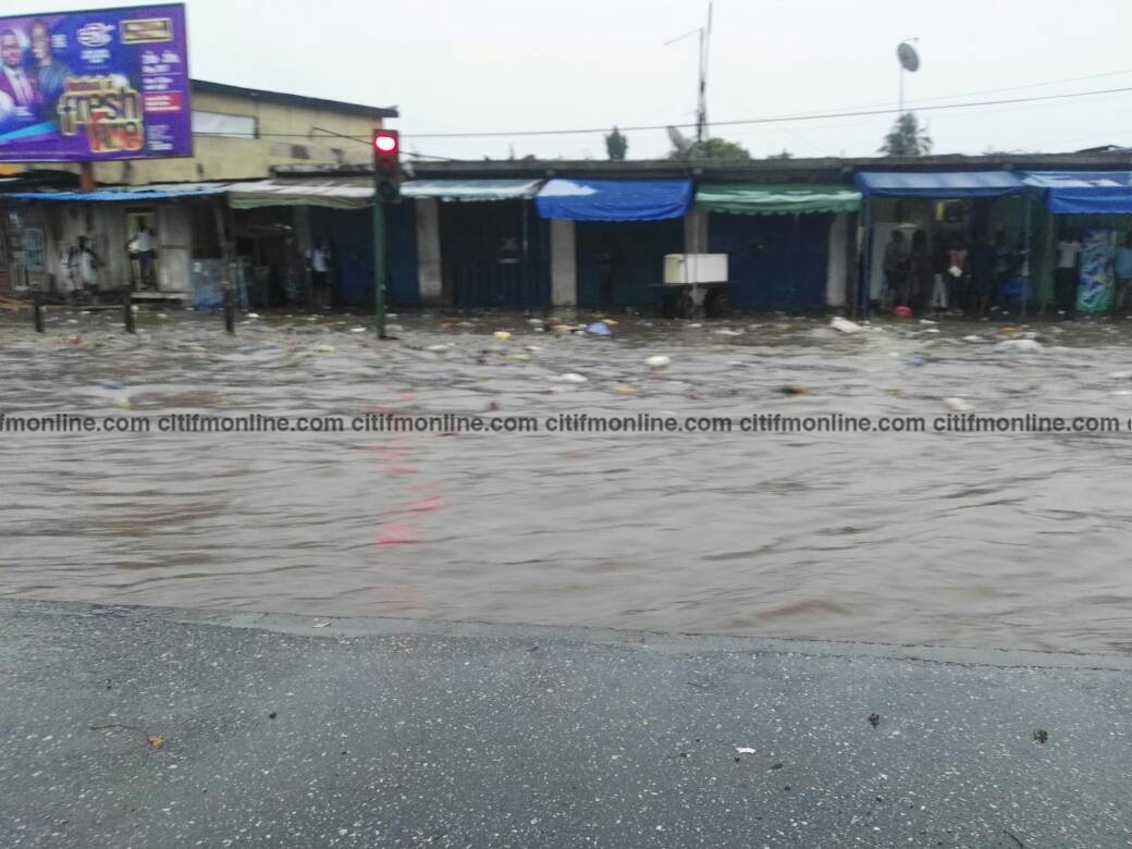 Parts of Accra submerged after downpour [Photos]
