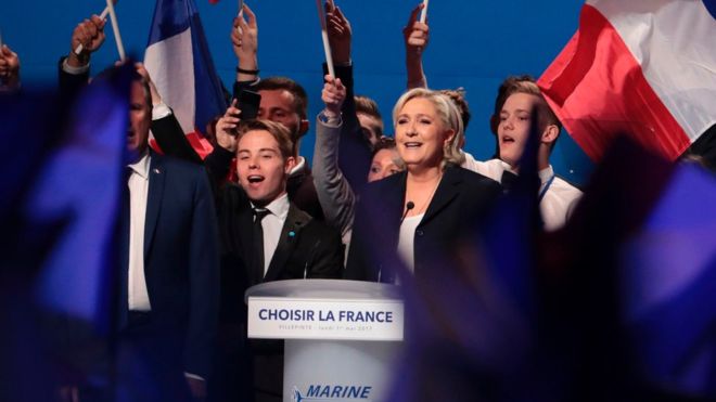 France election: Le Pen attacks Macron as ‘candidate of continuity’