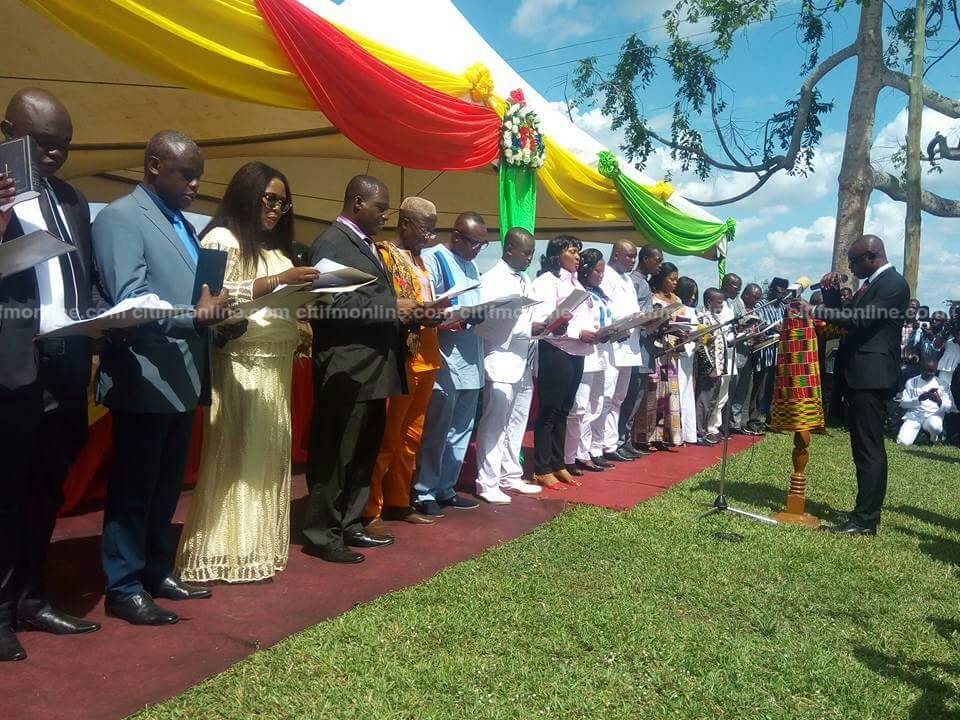 24 MDCEs sworn into office in Brong Ahafo