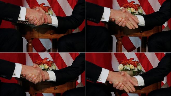 Macron: Awkward Trump handshake a ‘moment of truth’