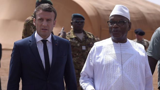 Macron arrives in Mali for visit to French troops