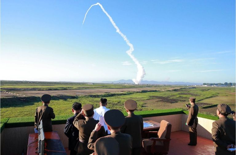 North Korea fires third test missile in three weeks