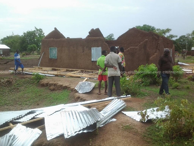 Rainstorm wreaks havoc to communities in Nanumba north