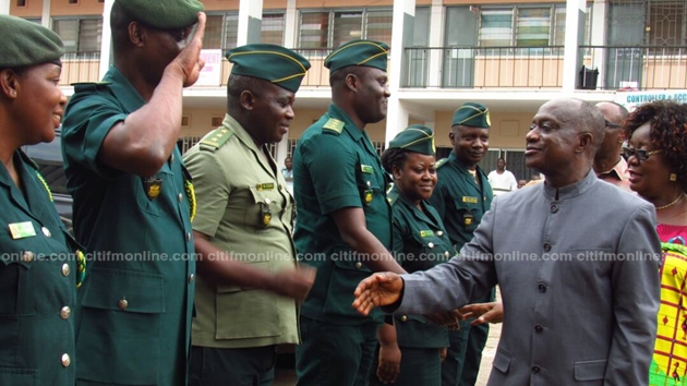 Ashanti Regional Minister tours security installations [Photos]
