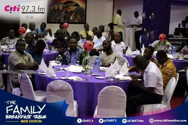 Citi FM’s Family Breakfast Table for men in pictures