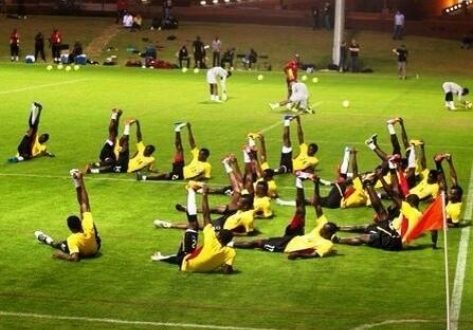 Black Stars players get ready for Mexico test