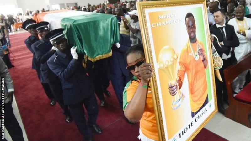 Funeral of Ivorian star Cheick Tiote held in Abidjan