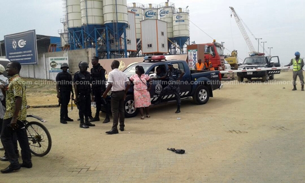 Tema: Striking China Harbour Engineering workers clash with police