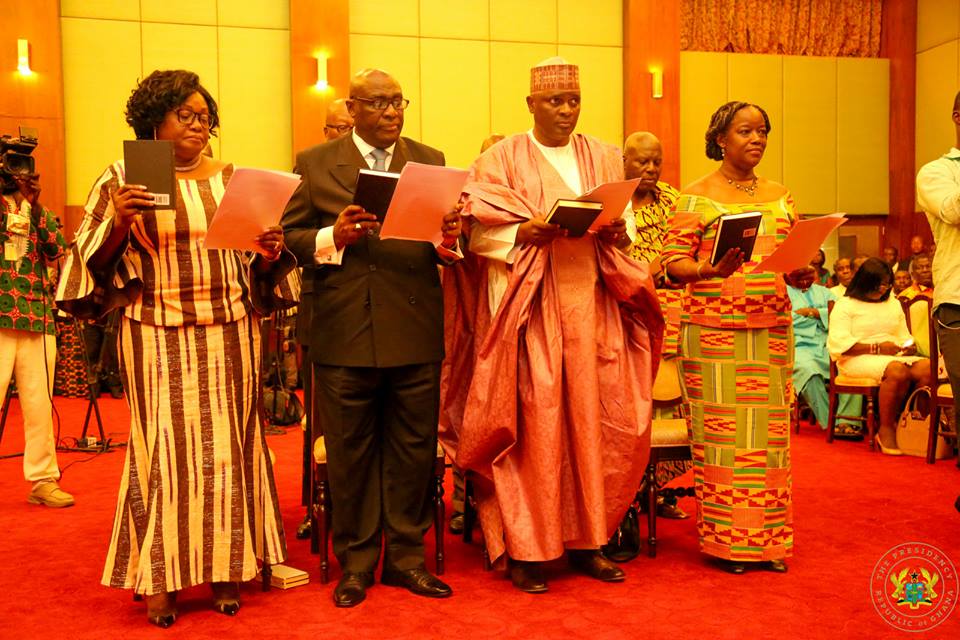 Akufo-Addo swears in first batch of ambassadors [Photos]
