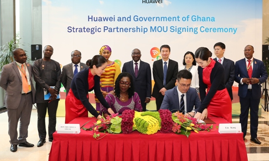 Ghana partners Huawei for strategic ICT partnership