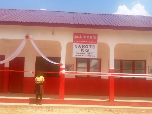 Sakote school gets classroom block from ActionAid