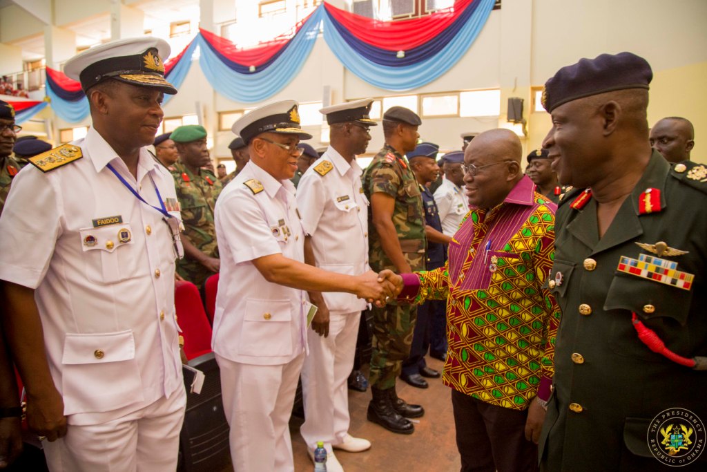 Eschew partisan politics – Nana Addo to military