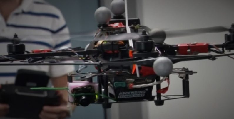 AI drones using sight to fly