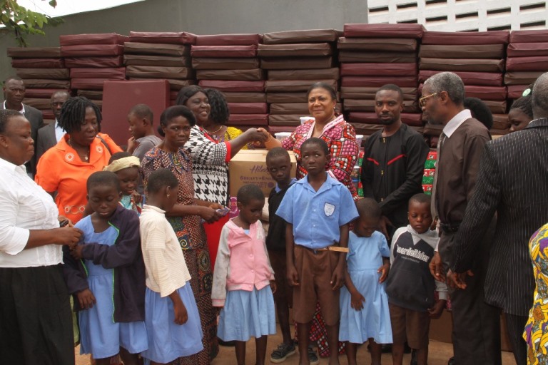 First Lady donates to school for the deaf and blind 