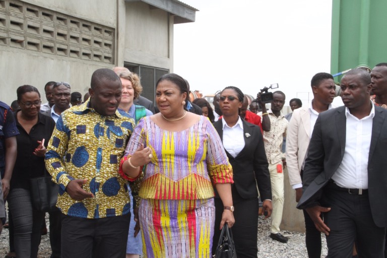 First Lady tours Lavender Hill project site