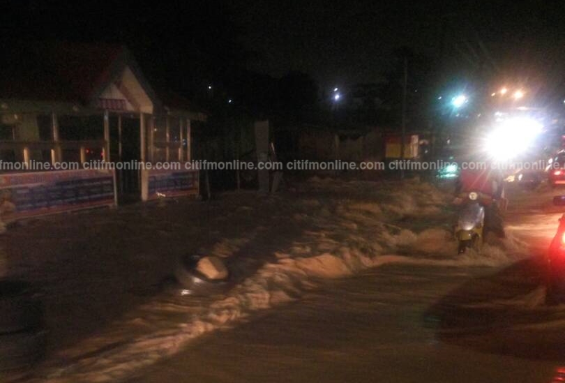 Parts of Kumasi flooded after 3-hour downpour