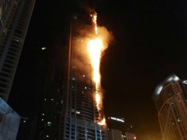 Large fire rips through Dubai’s Torch Tower